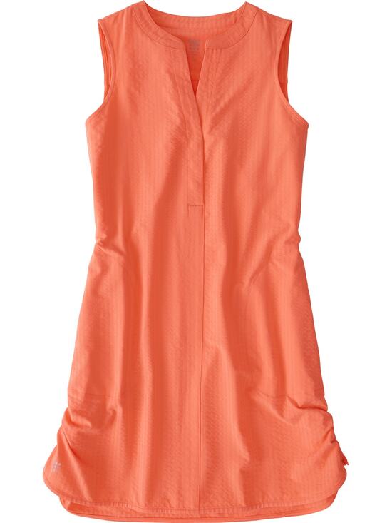 Title nine Dresses & Skirts - Title Nine Orange Athletic Dress Cinched Hem Swim Coverup V-Neck Size M
